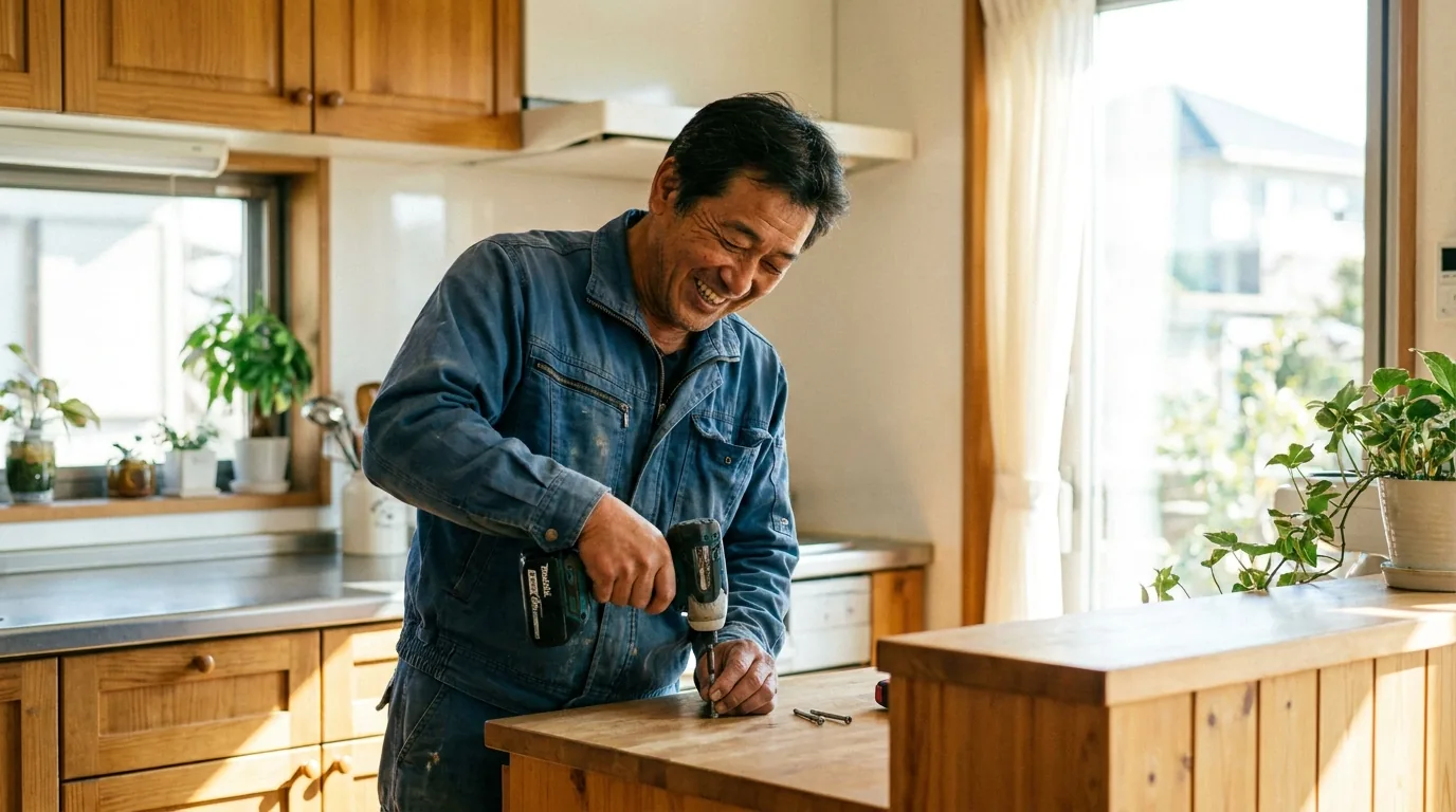 職人がリフォーム作業を行う様子（イメージ）